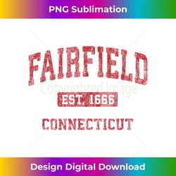 Fairfield Connecticut CT Vintage Athletic Sports Design - Bespoke Sublimation Digital File - Striking & Memorable Impressions