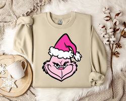 Pink Creature Sweatshirt, Cozy Pullover, Quirky Monster Jumper, Unique Lounge Wear, Trendy Creature Hoodie, Fun Winter A