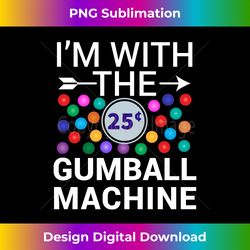 i'm with gumball machine matching costume halloween couple long sleeve - urban sublimation png design - craft with boldness and assurance