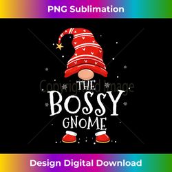 Bossy Gnome Xmas Family Matching Funny Christmas Gnomes - Futuristic PNG Sublimation File - Rapidly Innovate Your Artistic Vision