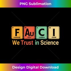 Fauci We Trust In Science Not Morons Periodic Table Gift - Sublimation-Optimized PNG File - Tailor-Made for Sublimation Craftsmanship