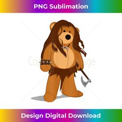 funny teddy the barbarian stuffed bear cartoon - crafted sublimation digital download - channel your creative rebel