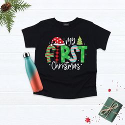 My First Christmas Shirt, Custom Family Christmas Tee, 1st Christmas Shirt, Christmas Shirt, First Christmas Mom Tee, Ch