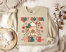 Warm and Inviting Hot Chocolate Vibes Pullover - Unisex, Hot Cocoa Lover's Comfy Sweater - Snuggle Season