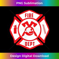 Firefighters Emblem Courage Rescue Maltese Cross Gift - Classic Sublimation PNG File - Spark Your Artistic Genius