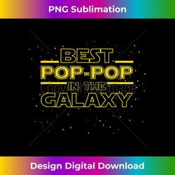 Grandpa Pop-Pop Gift, Best Pop-Pop in the Galaxy - Futuristic PNG Sublimation File - Customize with Flair