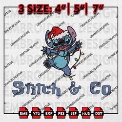 Stitch And Co Christmas Embroidery files, Christmas Stitch Emb Designs, Disney Machine Embroidery File, Digital Download