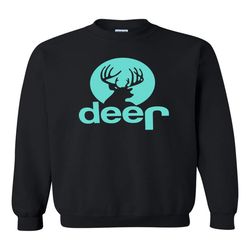 Mint Jeep Sweatshirt Jeep Deer Hunting Buck Shirt Unisex Crew-neck Sweatshirt Tee