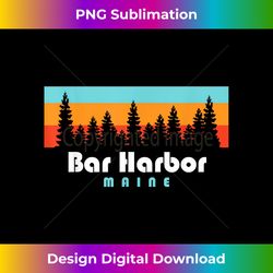 Bar Harbor Maine Acadia National Park Mountains - Artisanal Sublimation PNG File - Spark Your Artistic Genius