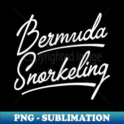 Bermuda Snorkeling  Snorkeler - Decorative Sublimation PNG File - Create with Confidence