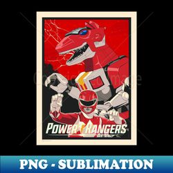 Red Power Ranger - High-Quality PNG Sublimation Download - Bring Your Designs to Life