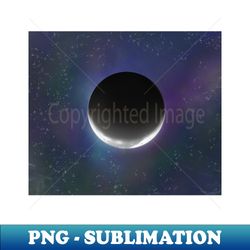 galaxy design with moon - premium sublimation digital download - instantly transform your sublimation projects