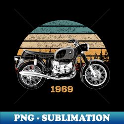 1969 R75-5 Vintage Motorcycle Design - Modern Sublimation PNG File - Perfect for Creative Projects