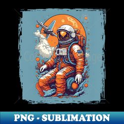 Hey astronaut - Modern Sublimation PNG File - Bring Your Designs to Life