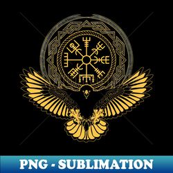 Viking Eagle Vegvisir and Celtic Knotwork - Instant PNG Sublimation Download - Unleash Your Inner Rebellion