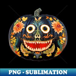 Glamorous Pumpkin for Helloween - Artistic Sublimation Digital File - Bring Your Designs to Life