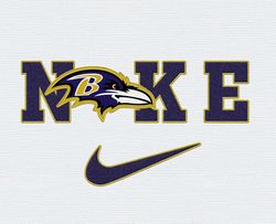 Nike Baltimore Ravens Embroidery Effect, Nike Svg, Football Team Svg, Nfl Logo, NfL,Nfl Design 58