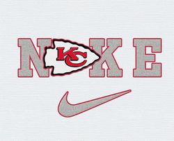 Nike Kansas City Chiefs Embroidery Effect, Nike Svg, Football Team Svg, Nfl Logo, NfL,Nfl Design 44