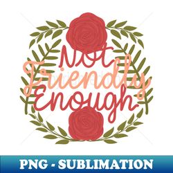 Not friendly enough - Retro PNG Sublimation Digital Download - Transform Your Sublimation Creations