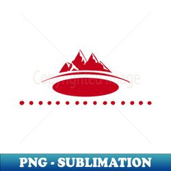 MOUNTAIN WITH DESIGN - PNG Transparent Sublimation Design - Perfect for Creative Projects