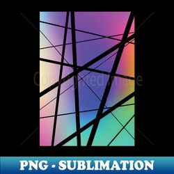 Geometric Lines - PNG Transparent Sublimation Design - Perfect for Sublimation Art