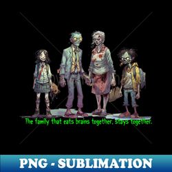 Zombie family values - Premium PNG Sublimation File - Perfect for Personalization