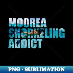 Moorea Snorkeling Addict Woman Photo - Exclusive PNG Sublimation Download - Create with Confidence
