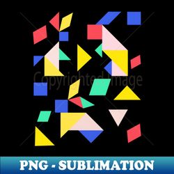 Geometric bunny Rabbits geometric colorful - Decorative Sublimation PNG File - Add a Festive Touch to Every Day