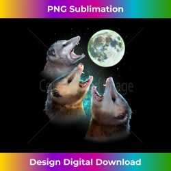 Three Opposum Moon With 3 Possums And Dead Moon Costume - Minimalist Sublimation Digital File - Challenge Creative Boundaries