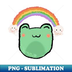 Frog pride with rainbow - High-Resolution PNG Sublimation File - Instantly Transform Your Sublimation Projects