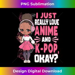 K Pop Anime African American Kpop Music Black Girl - Futuristic PNG Sublimation File - Rapidly Innovate Your Artistic Vision