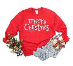 Christmas Sweatshirt, Merry Christmas Sweatshirt, Christmas Gift, Christmas Family Shirt, Christmas Sweatshirts for Wome
