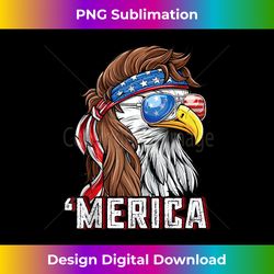 Merica USA American Flag Patriotic 4th of July Bald Eagle Tank Top - Sleek Sublimation PNG Download - Crafted for Sublimation Excellence
