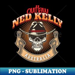 ned kelly outlaw black hat - high-resolution png sublimation file - unleash your creativity