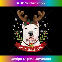 Womens Dogo Argentino Dog Reindeer Christmas Gift Boys Girls Kids V-Neck - Sleek Sublimation PNG Download - Elevate Your Style with Intricate Details