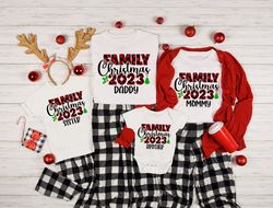Custom Family Christmas 2023 Shirt,Customizable 2023 Family Christmas,Christmas Party Shirt,Matching Family Christmas Sh