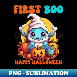 babys first halloween costume scarily adorable - decorative sublimation png file - add a festive touch to every day