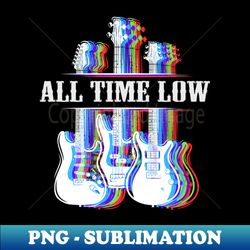 ALL TIME LOW BAND - Vintage Sublimation PNG Download - Vibrant and Eye-Catching Typography