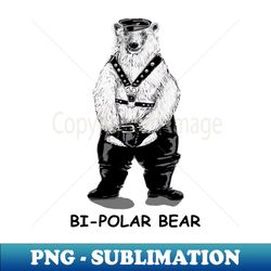bi-polar bear - png transparent sublimation file - bold & eye-catching