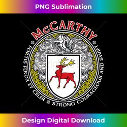 McCarthy Family Crest Coat of Arms - Innovative PNG Sublimation Design - Access the Spectrum of Sublimation Artistry