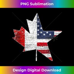 vintage usa us flag maple leaf canadian canada tank top - eco-friendly sublimation png download - rapidly innovate your artistic vision