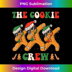 Retro 70s Cookie Crew Baking Christmas Dabbing Gingerbread - Edgy Sublimation Digital File - Customize with Flair