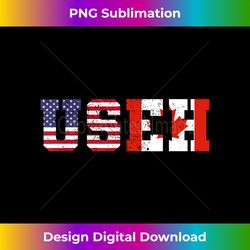 Vintage USA Canada USEH Happy Canada Day 4th Of July - Innovative PNG Sublimation Design - Chic, Bold, and Uncompromising