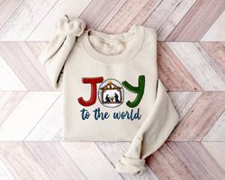 Joy To the World Sweatshirt, Christmas Shirt, Joy Sweatshirt, Christmas Gift, Christmas Crewneck Shirt,Winter Shirt,Chri