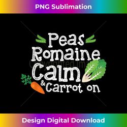Peas Romain Calm and Carrot on Shirt - Innovative PNG Sublimation Design - Reimagine Your Sublimation Pieces
