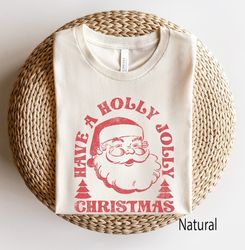 Retro Santa Tee, Santa Tee, Vintage Graphic Tee, Merry Christmas Shirt, Vintage Santa Graphic Tee, Classic Christmas
