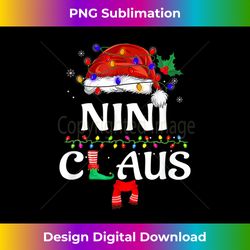 Ninis Clause Matching Family Members Christmas Pajamas Xmas - Contemporary PNG Sublimation Design - Lively and Captivating Visuals