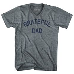 Grateful Dad Adult Tri-Blend V-Neck T-Shirt