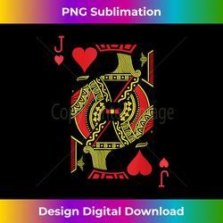 Jack of Hearts Playing Card Poker - Sleek Sublimation PNG Download - Immerse in Creativity with Every Design