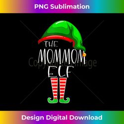 The Mommom Elf Family Matching Xmas Christmas Funny Gift - Futuristic PNG Sublimation File - Elevate Your Style with Intricate Details